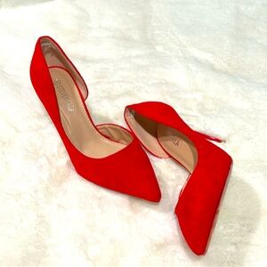 Red Suede Heels